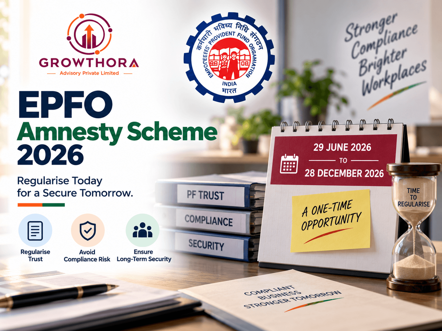 EPFO Amnesty Scheme 2026 for eligible Provident Fund Trusts to regularise EPF exemption compliance during the one-time application window ending 28 December 2026.